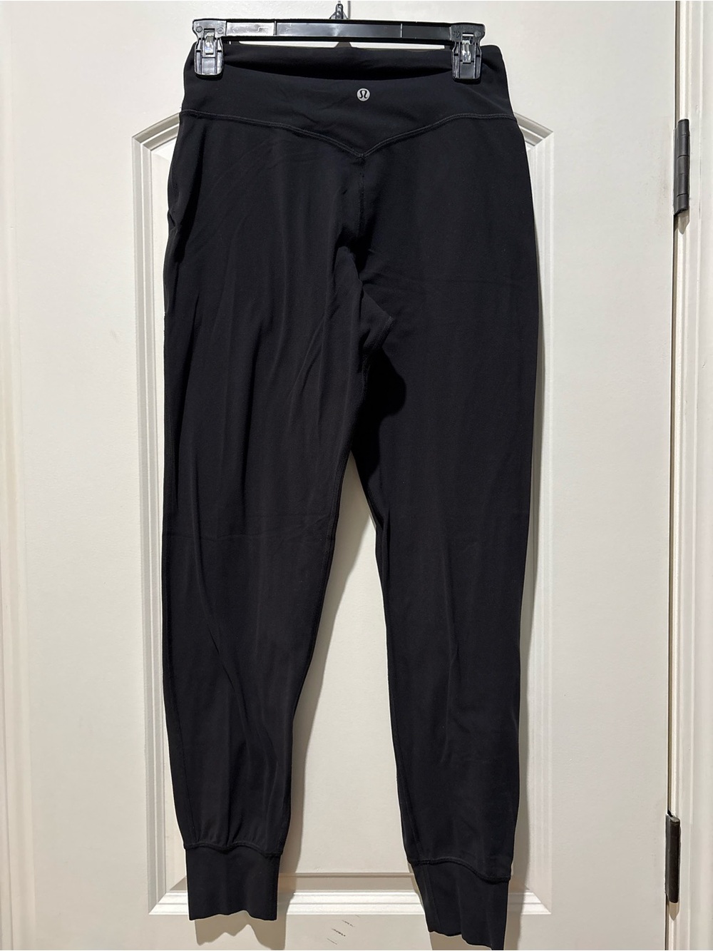 Lululemon Black High Rise Joggers Size 6 Pockets Athletic Athleisure - Picture 4 of 7
